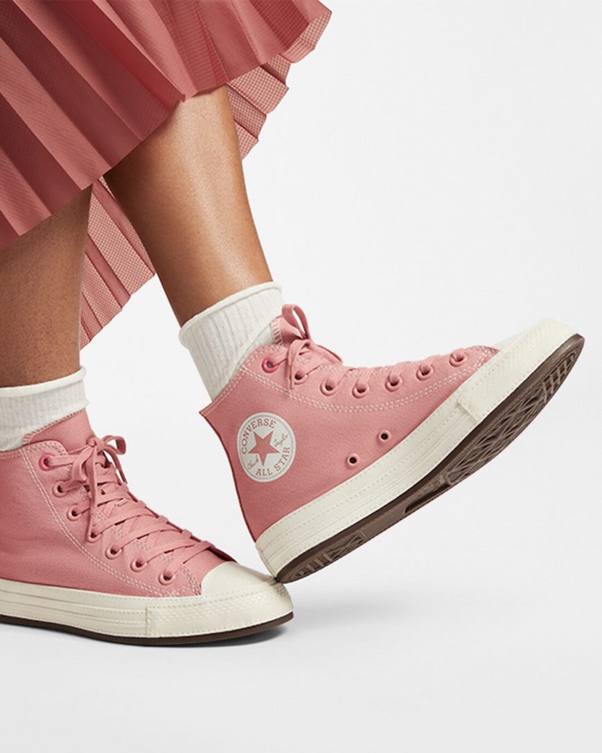 Dámské Boty Vysoké Converse Chuck Taylor All Star Tonal Platene Růžové | CZ EIAZ18